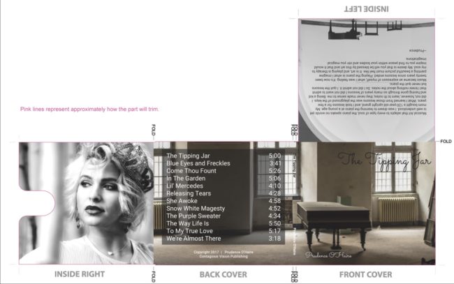 The Tipping Jar (physical music CD) /// By Prudence O'Haire - Image 2